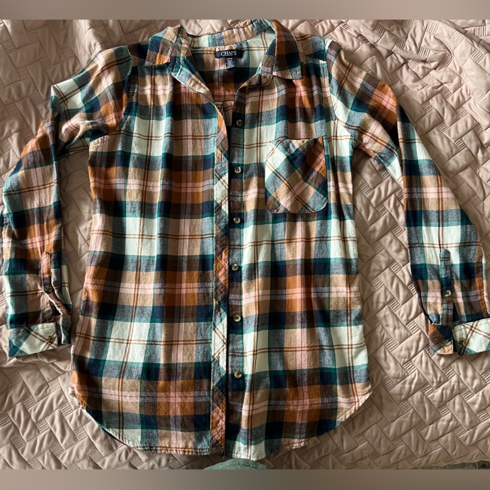 Cotton Plaid Button Down